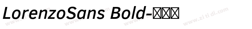 LorenzoSans Bold字体转换